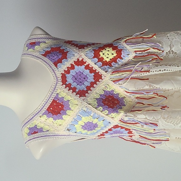 Refashioned Vintage Crochet Lace Dress ♻️ - Picture 3 of 8